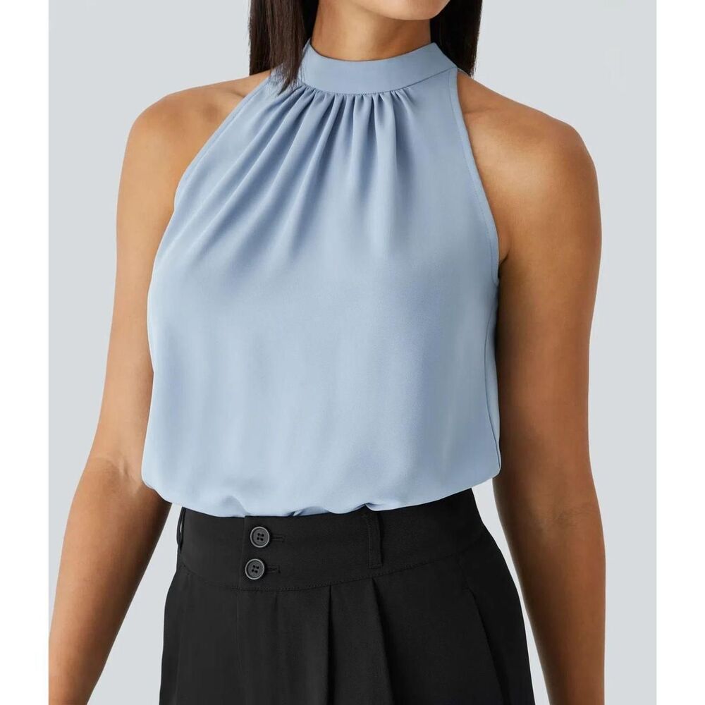 Halara Women's Blue Blouse - Picture 6 of 6